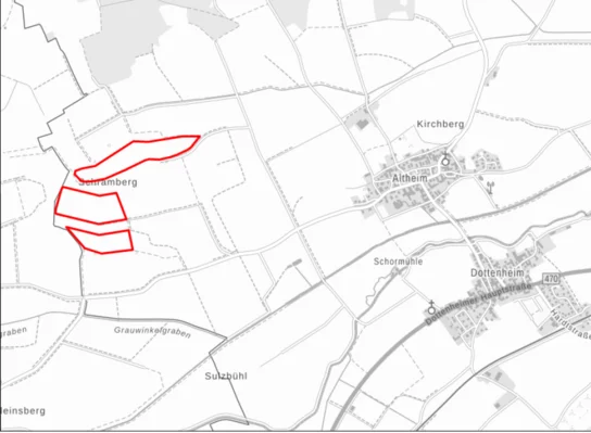 Lageplan Solarpark Altheim