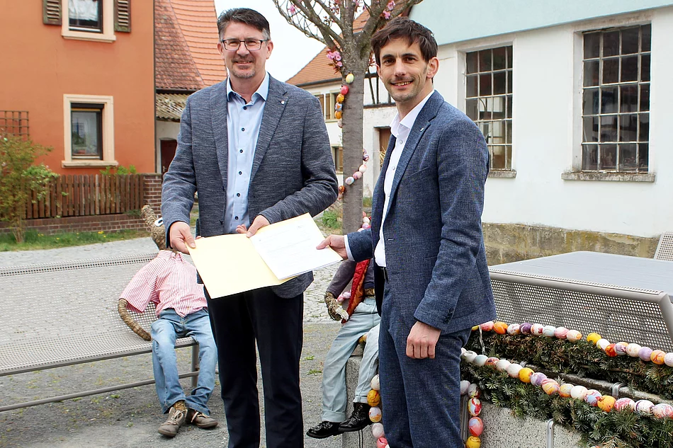 Urkundenübergabe ELER Förderbescheid