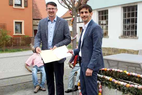 Urkundenübergabe ELER Förderbescheid